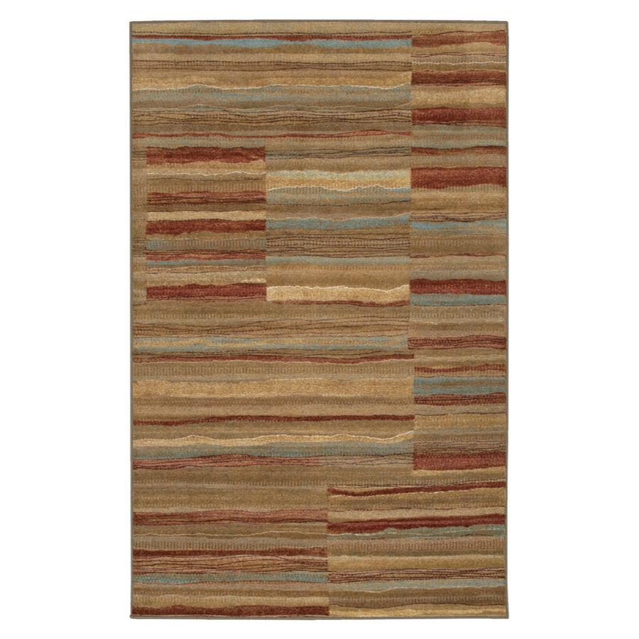 Mohawk Home 39 x 5 Brown Adobe Stripe Area Rug