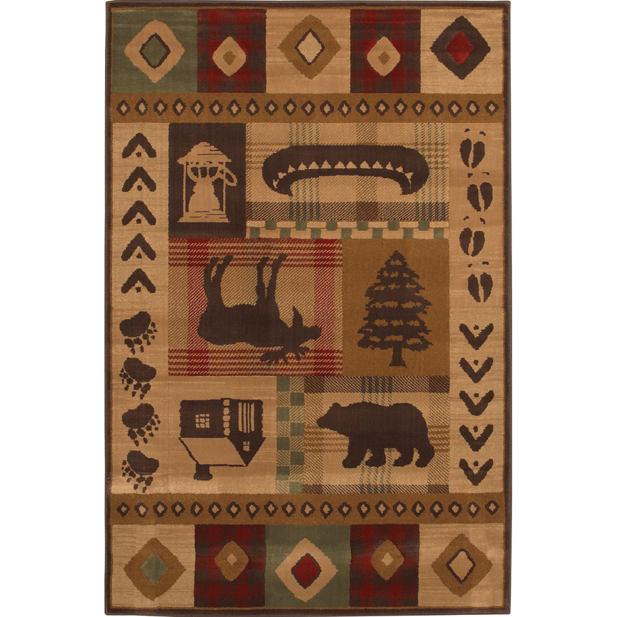 Mohawk Home Westland 5 ft 3 in x 7 ft 10 in Rectangular Brown Transitional Area Rug
