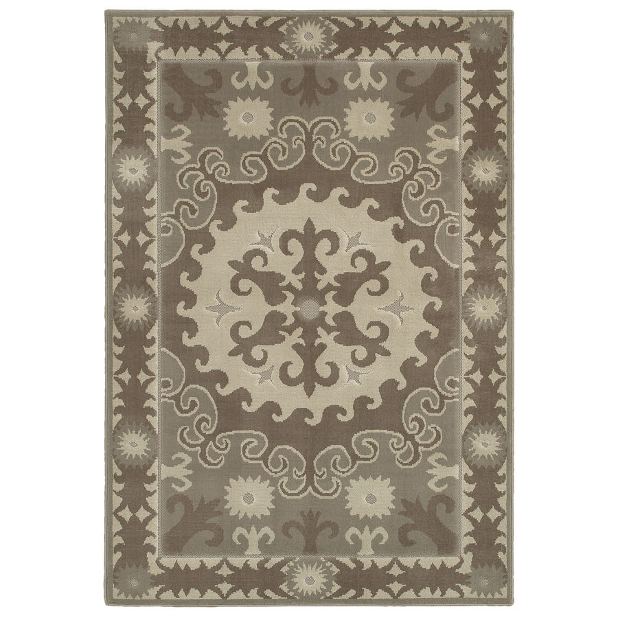 Mohawk Home Valencia Granite 8 ft x 10 ft Rectangular Gray Transitional Area Rug