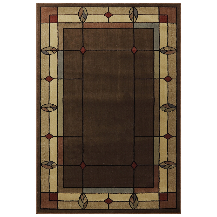 Mohawk Home Leaf Point Loden Rectangular Indoor Woven Area Rug (Common 9 x 12; Actual 110 in W x 155 in L x 0.5 ft Dia)