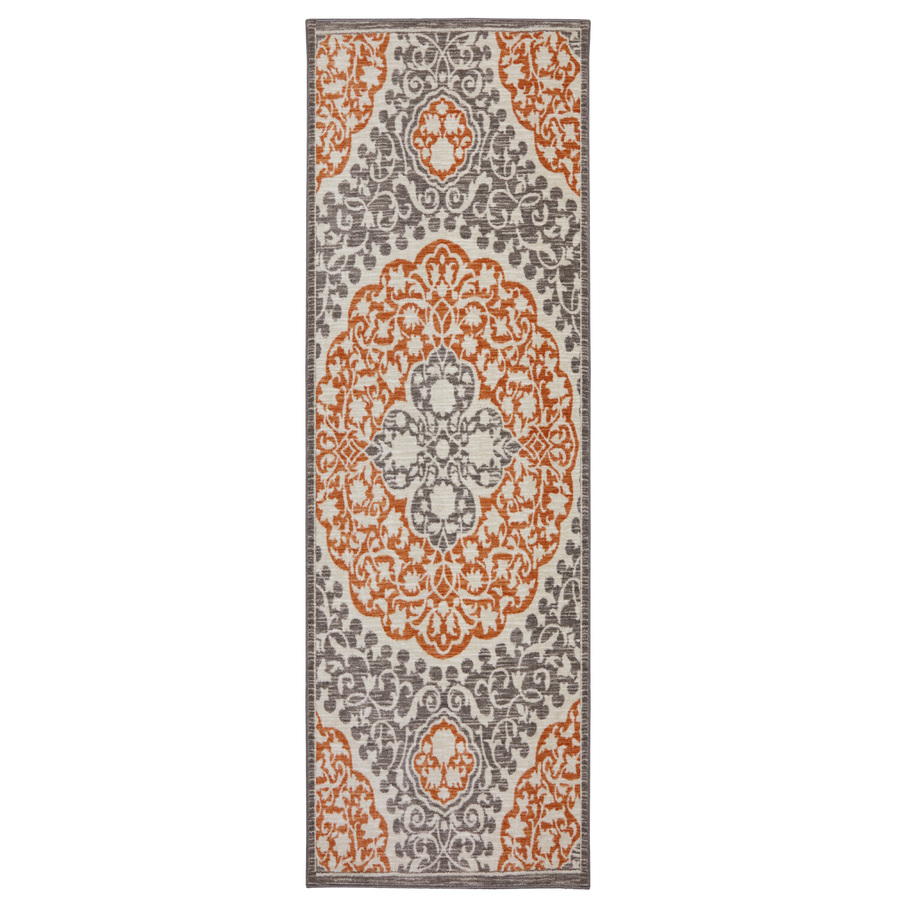 Mohawk Home Tahj Gray and Silver Rectangular Indoor Tufted Runner (Common 2 x 8; Actual 24 in W x 96 in L x 0.5 ft Dia)