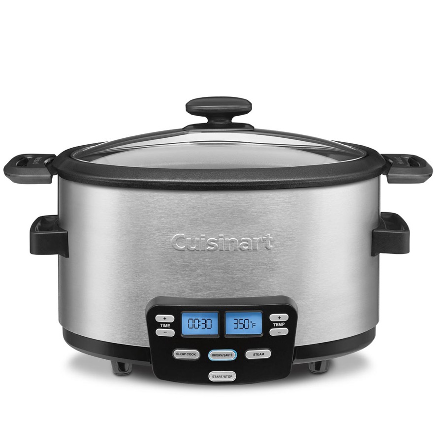 Cuisinart 4 Quart Stainless Steel Oval Slow Cooker