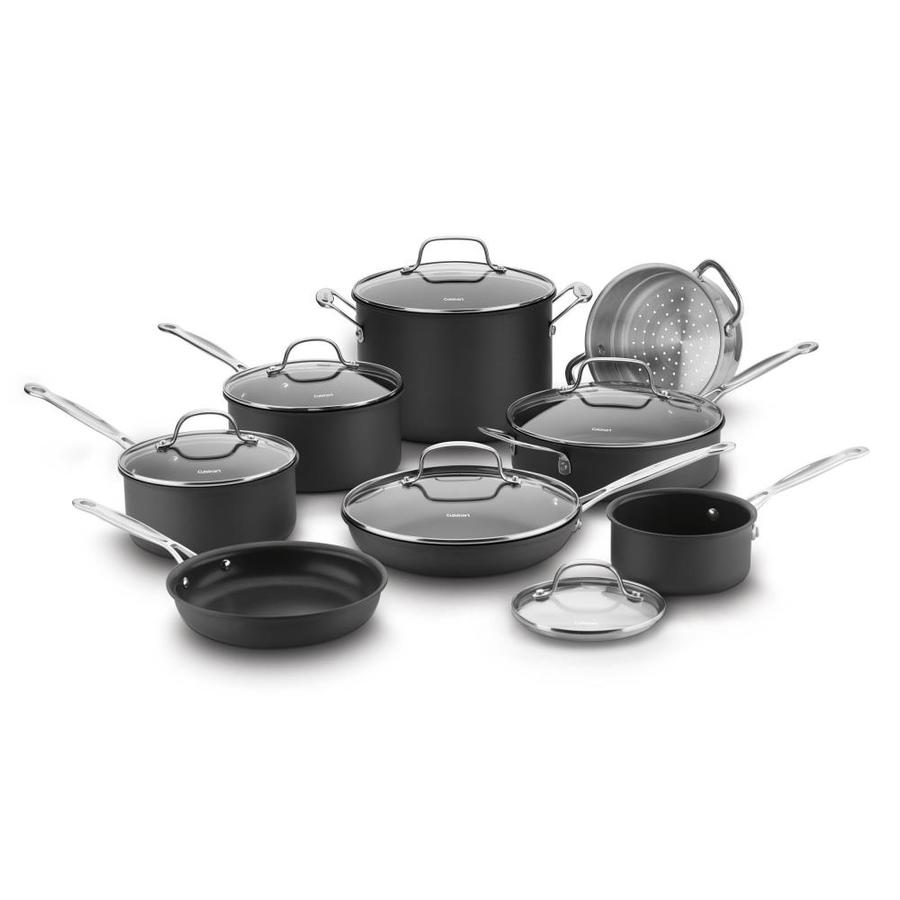 Cuisinart Chef's Classic 25.9-in Aluminum Cookware Set with Lid(s) Included Stainless Steel in Gray | 66-14N