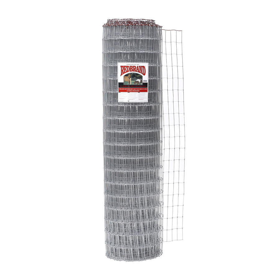 Red Brand 72 in x 100 ft Silver Zinc Coated Galvanized Steel Horse Fencing