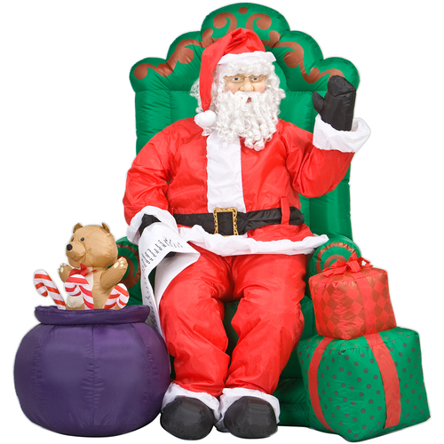 Lifesize Realistic Santa Animated Christmas Inflatable New