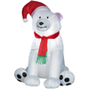 Holiday Living 3-1/2-ft Inflatable Fabric Bear