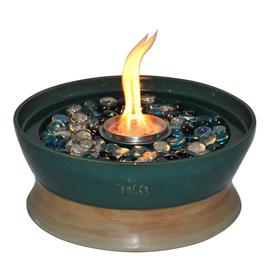 TIKI 4.25 in Outdoor Blue Tabletop Torch