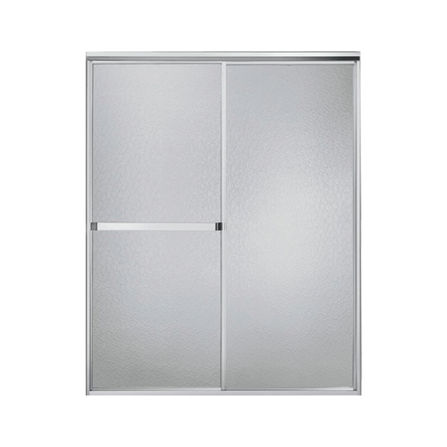 Sterling Standard 51 in to 56 in W x 65 in H Silver Sliding Shower Door