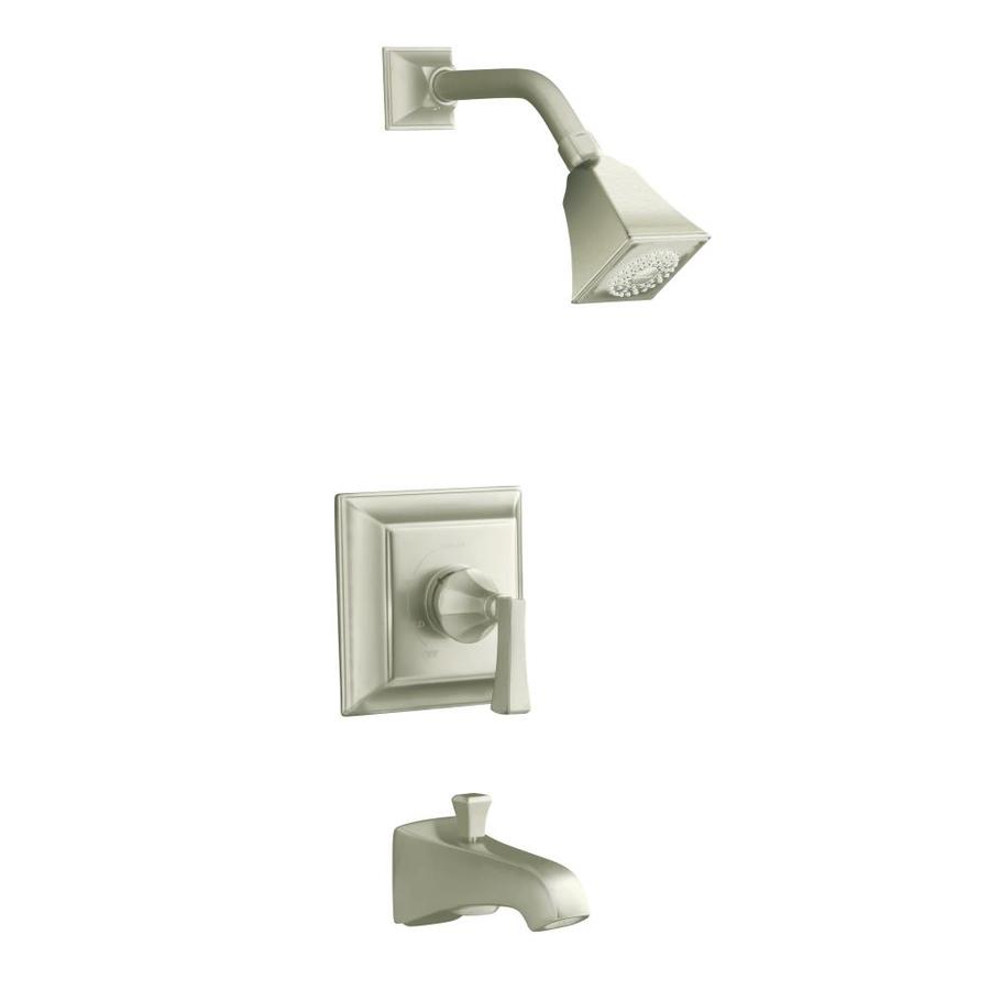 KOHLER Memoirs Vibrant Brushed Nickel 1 Handle Bathtub and Shower Faucet Trim Kit with Single Function Showerhead