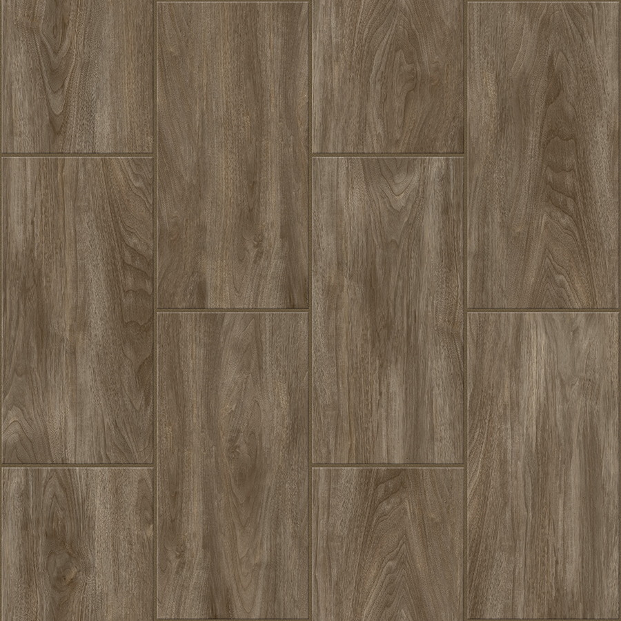 Congoleum LVT 10 Piece 12 in x 24 in Groutable Graphite Glue (Adhesive) Wood Luxury Vinyl Tile