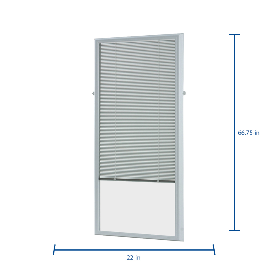 Odl Add On Blind 0 59 In Slat Width 22 X 64 Cordless White Aluminum Light Filtering Full View Standard Mini Blinds The Department At Lowes Odl Add On Blind 0 59 In Slat Width 22