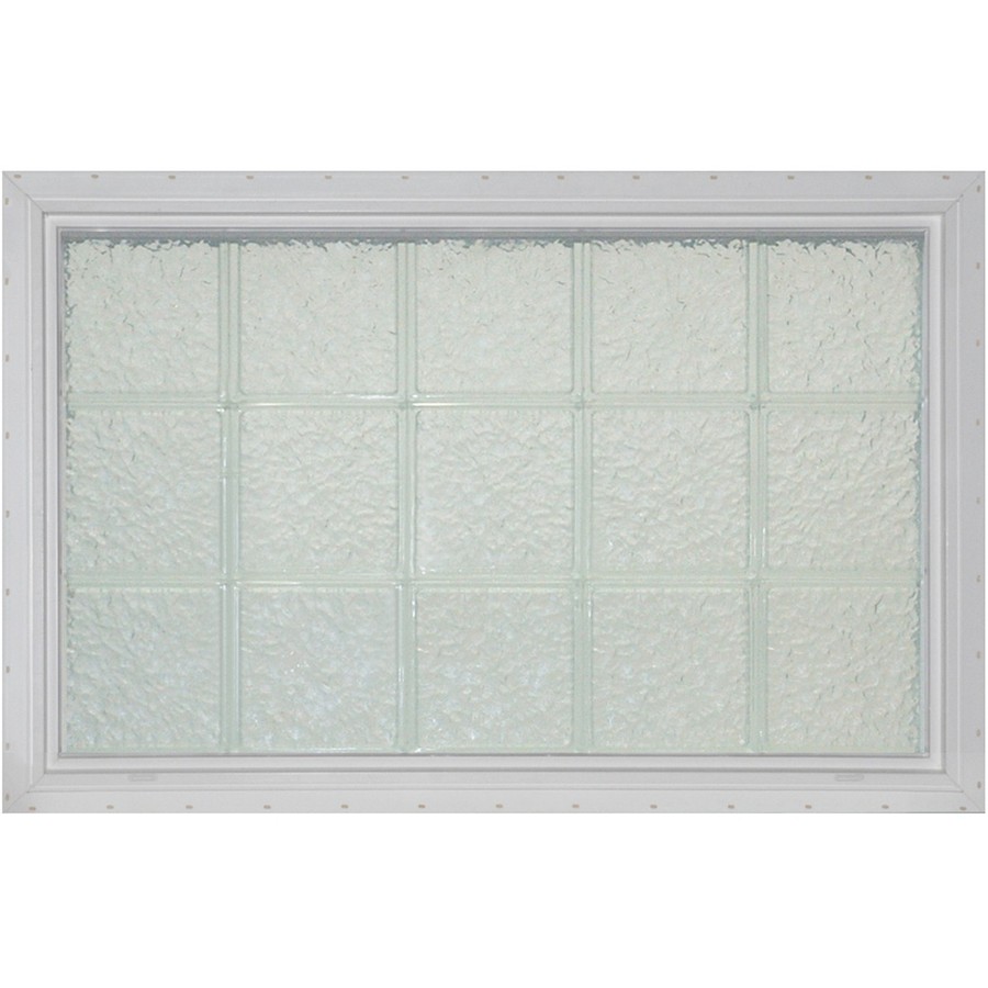 Pittsburgh Corning 25 3/8 in x 17 5/8 in LightWise Series Vinyl Glass Block Window