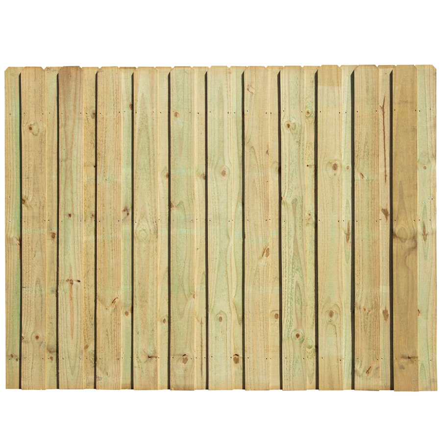 Pine Dog Ear Pressure Treated Wood Fence Panel (Common 6 ft x 8 ft; Actual 6 ft x 8 ft)