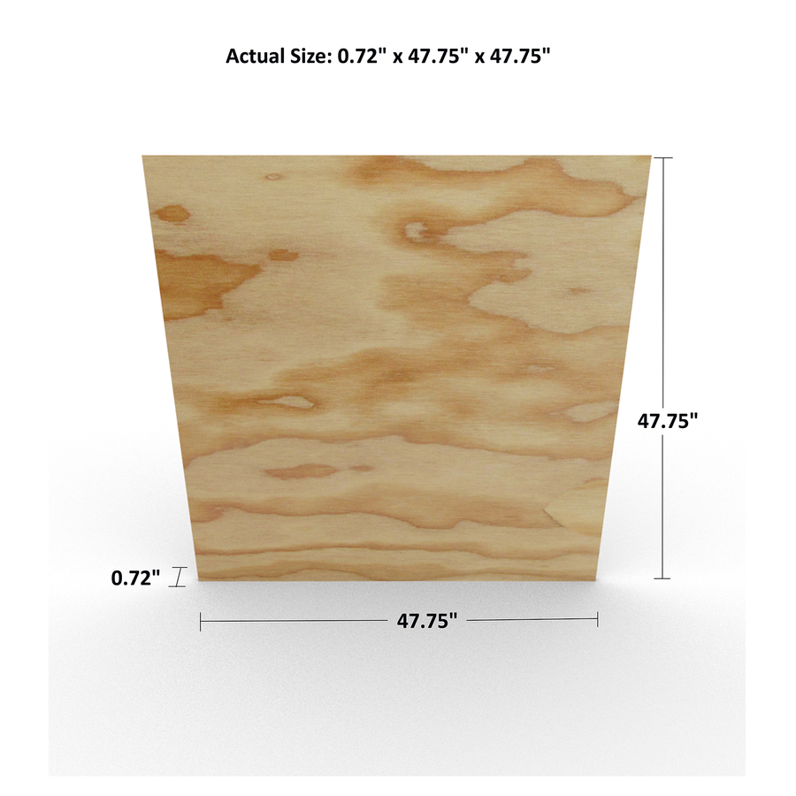 3/4 in Common Fir Sanded Plywood, Application as 4 x 4