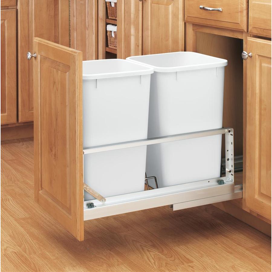 Rev A Shelf 27 Quart Aluminum Trash Can