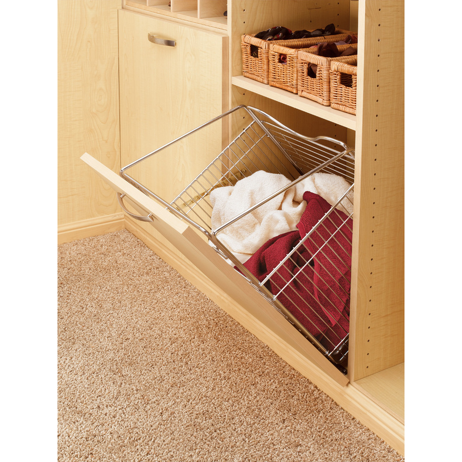 Rev A Shelf Chrome Tilt Out Hamper Basket