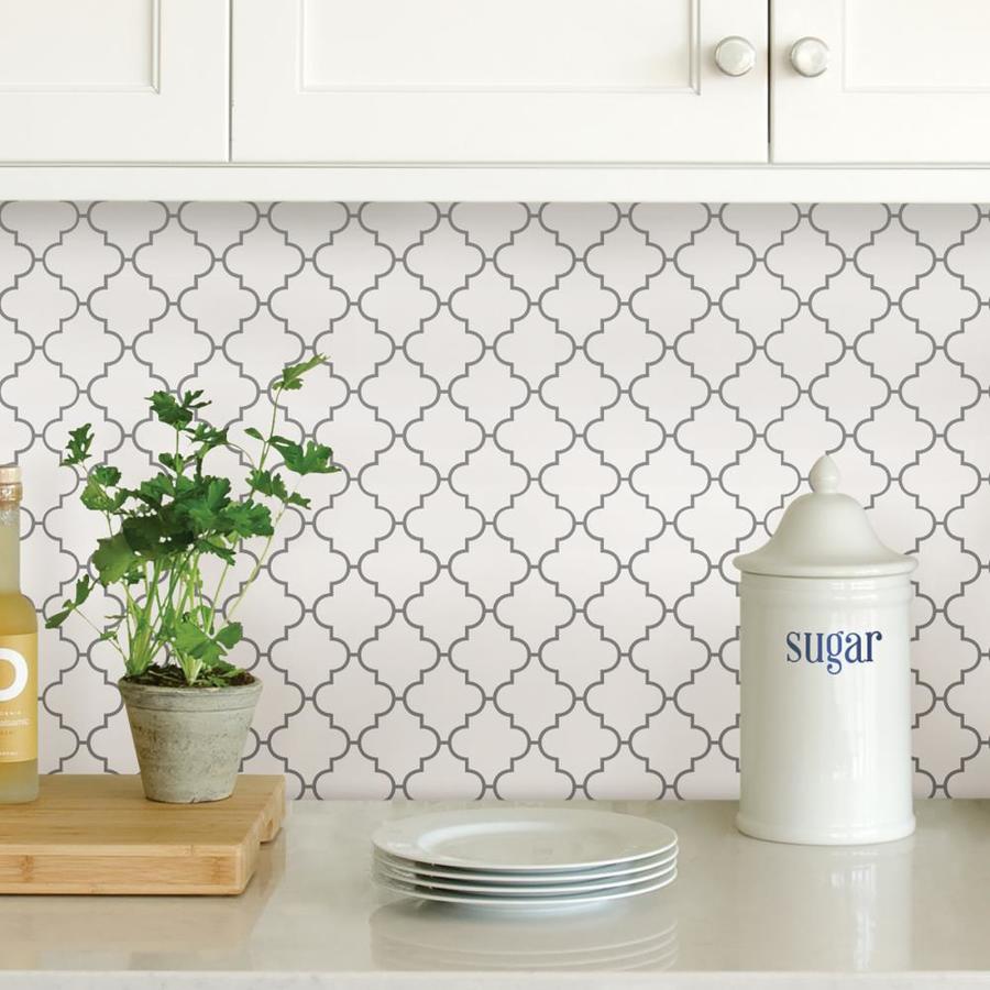 Inhome Quatrefoil L And Stick Backsplash Tiles In The Wall Stick Backsplash Tiles
