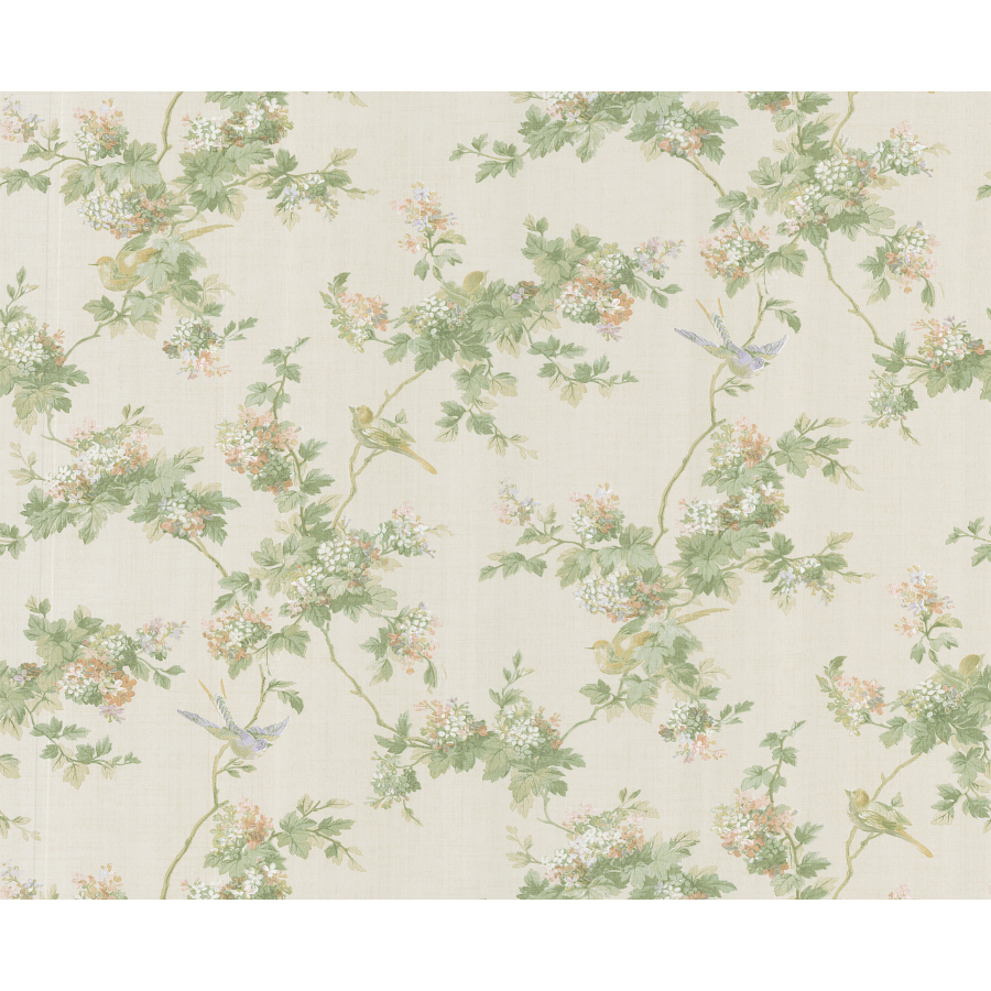 Ver Brewster Wallcovering Bird Floral Tree Wallpaper at Lowes