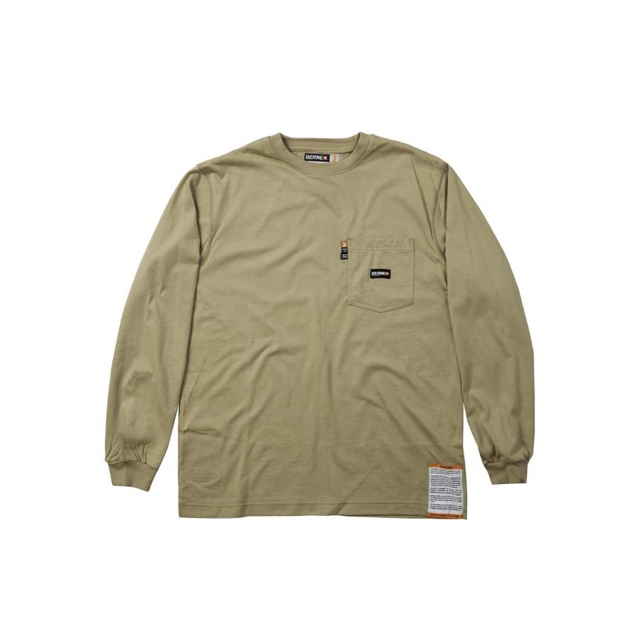 BERNE APPAREL Large Khaki T Shirt