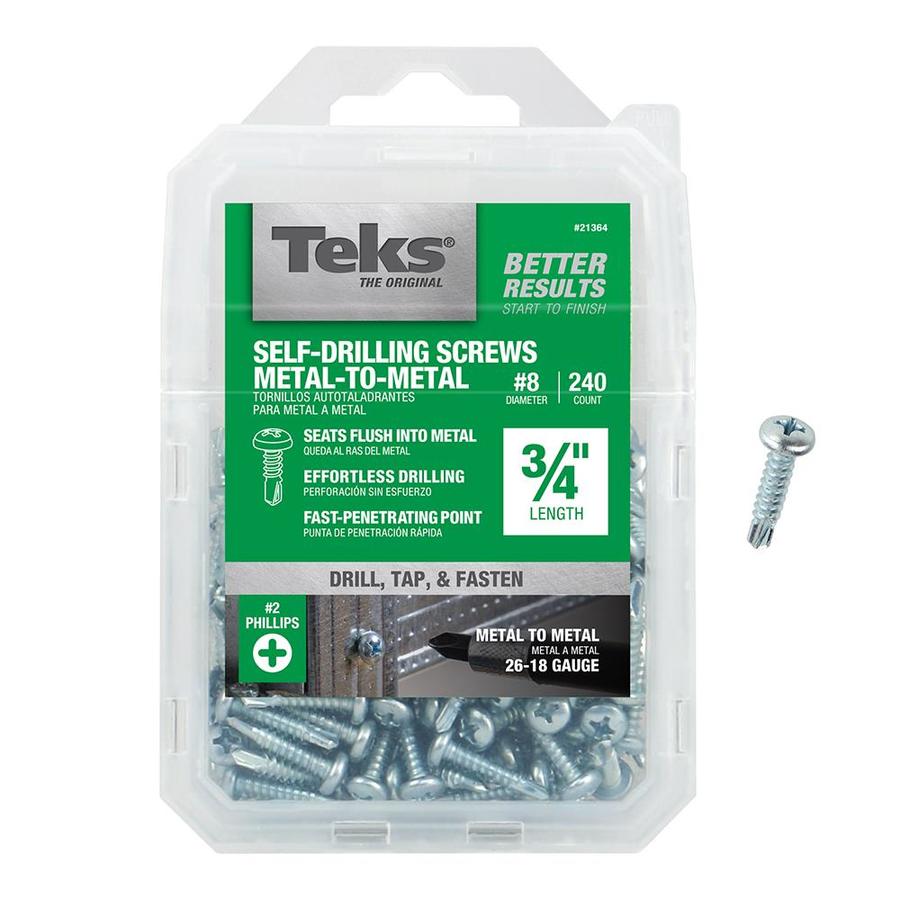 Teks 240 Count #8 x 3/4 in Standard (SAE) Machine Screws