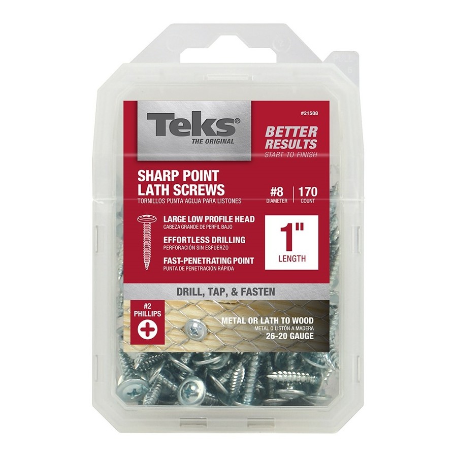 Teks 170 Count #8 x 1 in Zinc Plated Self Tapping Phillips Drive Interior/Exterior Standard (SAE) Sheet Metal Screw