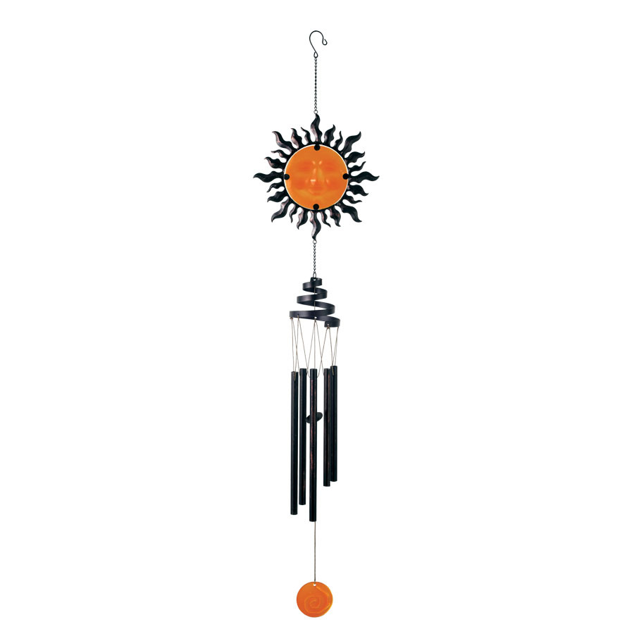 Garden Treasures 37.5 in L Multicolor Metal Wind Chime