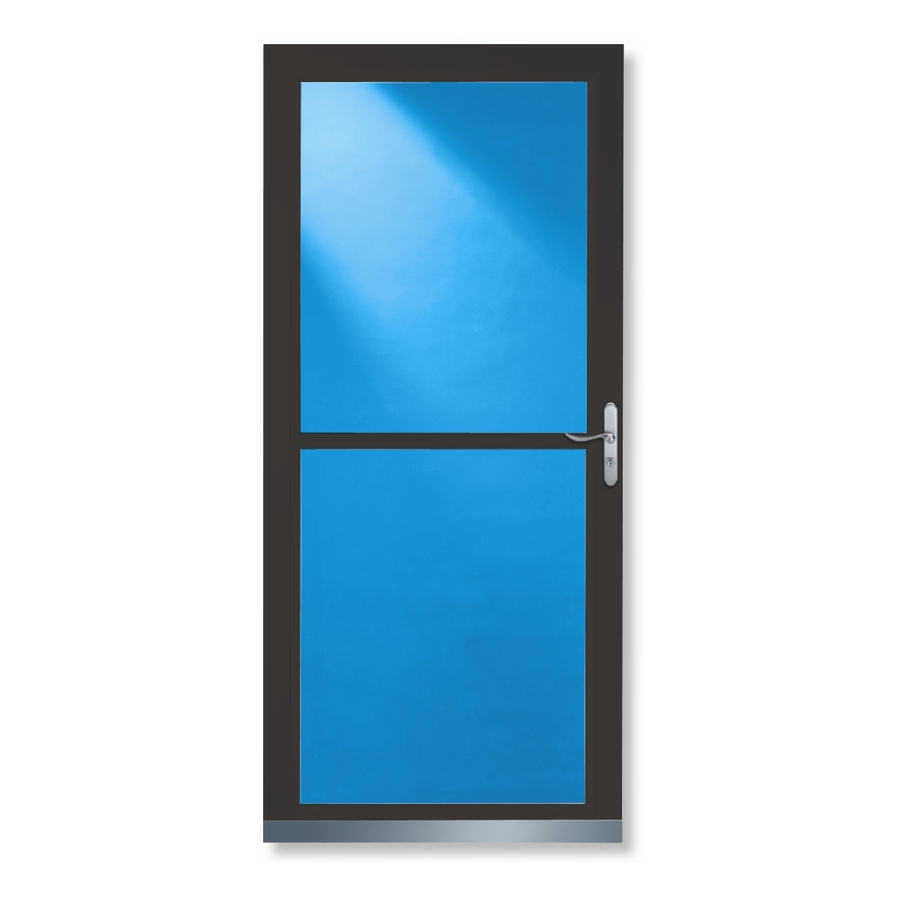 LARSON Brown Tradewinds Full View Tempered Glass Storm Door (Common 81 in x 36 in; Actual 80.71 in x 37.56 in)