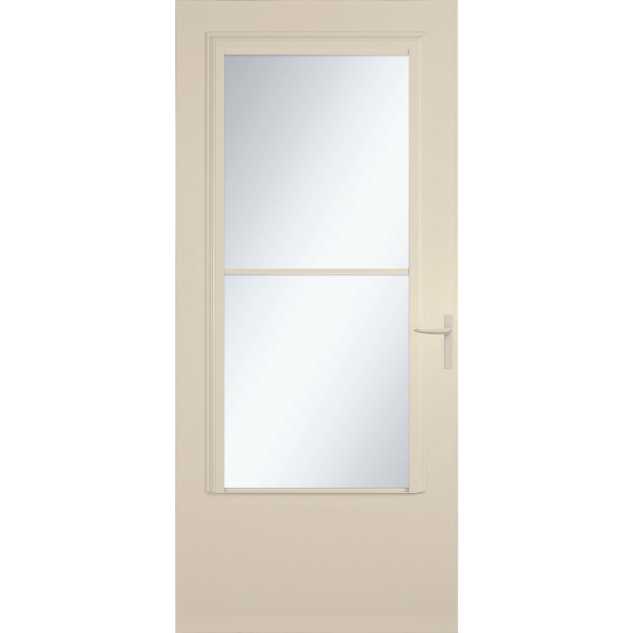 Comfort Bilt Almond Concord Mid View Tempered Glass Storm Door (Common 81 in x 36 in; Actual 81.13 in x 37.56 in)