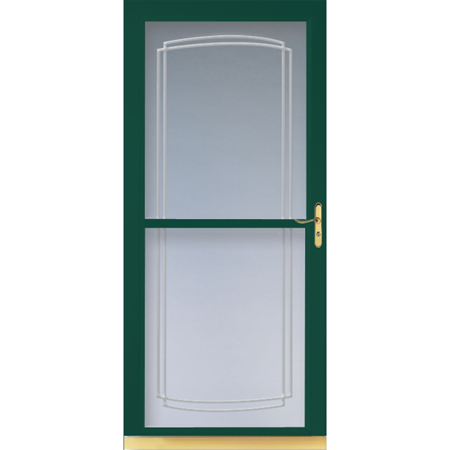 LARSON Green Tradewinds Full View Tempered Glass Storm Door (Common 81 in x 36 in; Actual 80.71 in x 37.56 in)