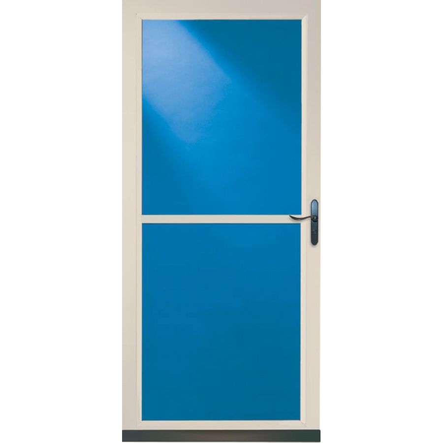 LARSON Almond Tradewinds Full View Tempered Glass Storm Door (Common 81 in x 36 in; Actual 80.71 in x 37.56 in)