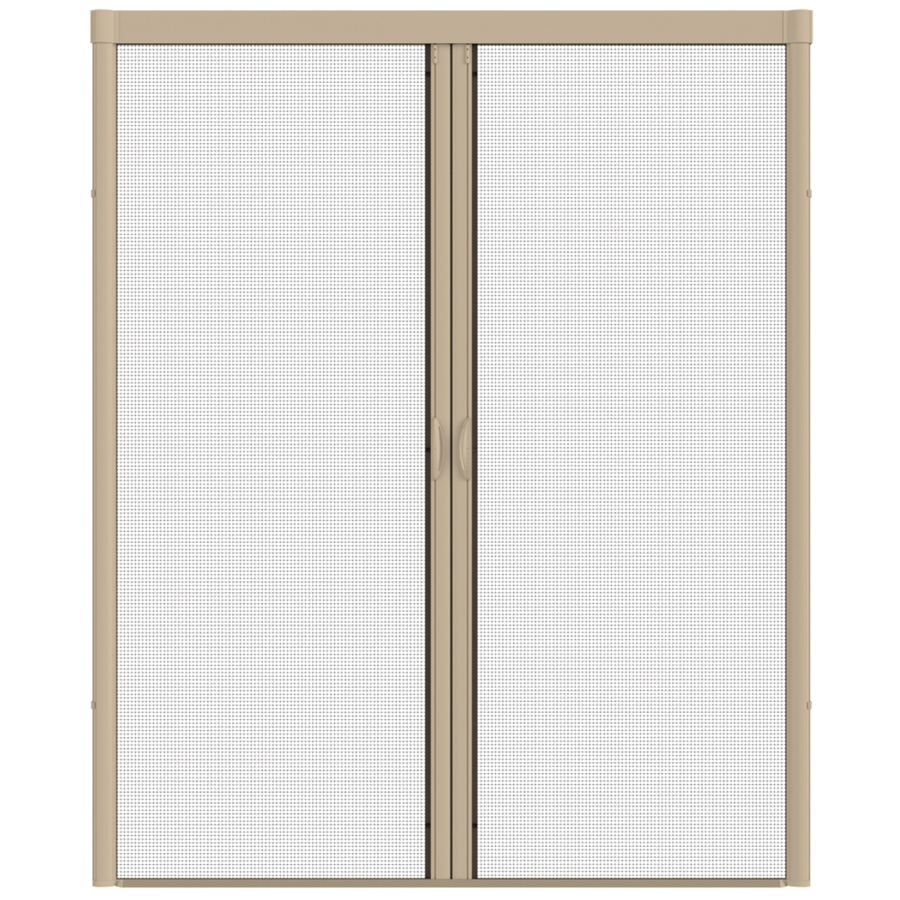 LARSON 96 in x 91 in Desert Tan Retractable Screen Door