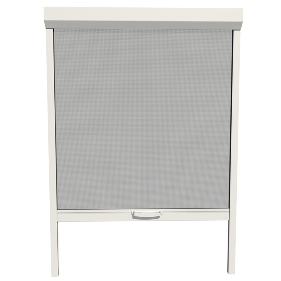 LARSON 26 in x 72 in White Retractable Screen Door