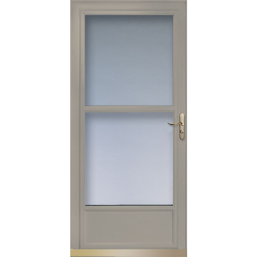 LARSON Sandstone Tradewinds Mid View Tempered Glass Storm Door (Common 81 in x 36 in; Actual 80.71 in x 37.56 in)