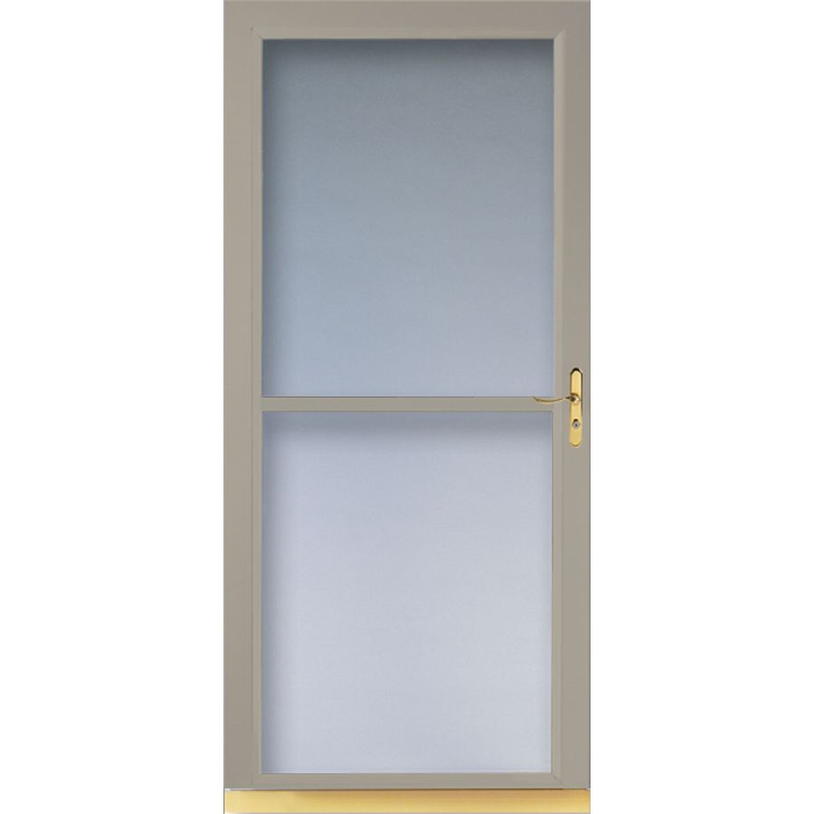 LARSON Sandstone Tradewinds Full View Tempered Glass Storm Door (Common 81 in x 36 in; Actual 80.71 in x 37.56 in)