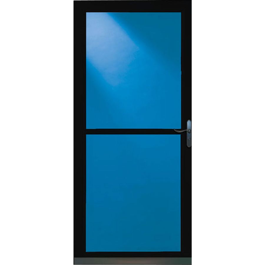 LARSON Black Tradewinds Full View Tempered Glass Storm Door (Common 81 in x 36 in; Actual 80.71 in x 37.56 in)