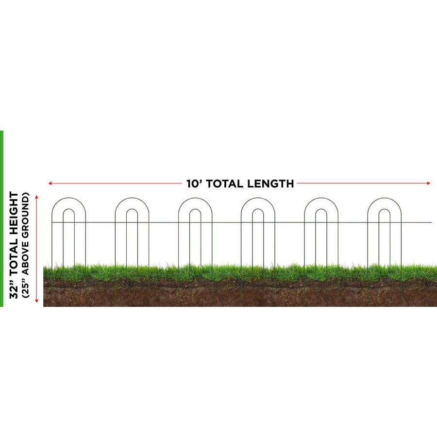 Garden Accents 2 Ft X 2 Ft Black Powder Coated Steel Landscape Edging Section In The Garden Fencing Department At Lowes Com
