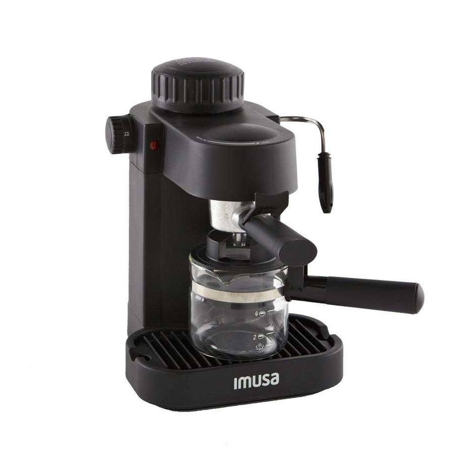 IMUSA IMUSA 4-Cup Espresso/Cappuccino Maker in Black | GAU-18202