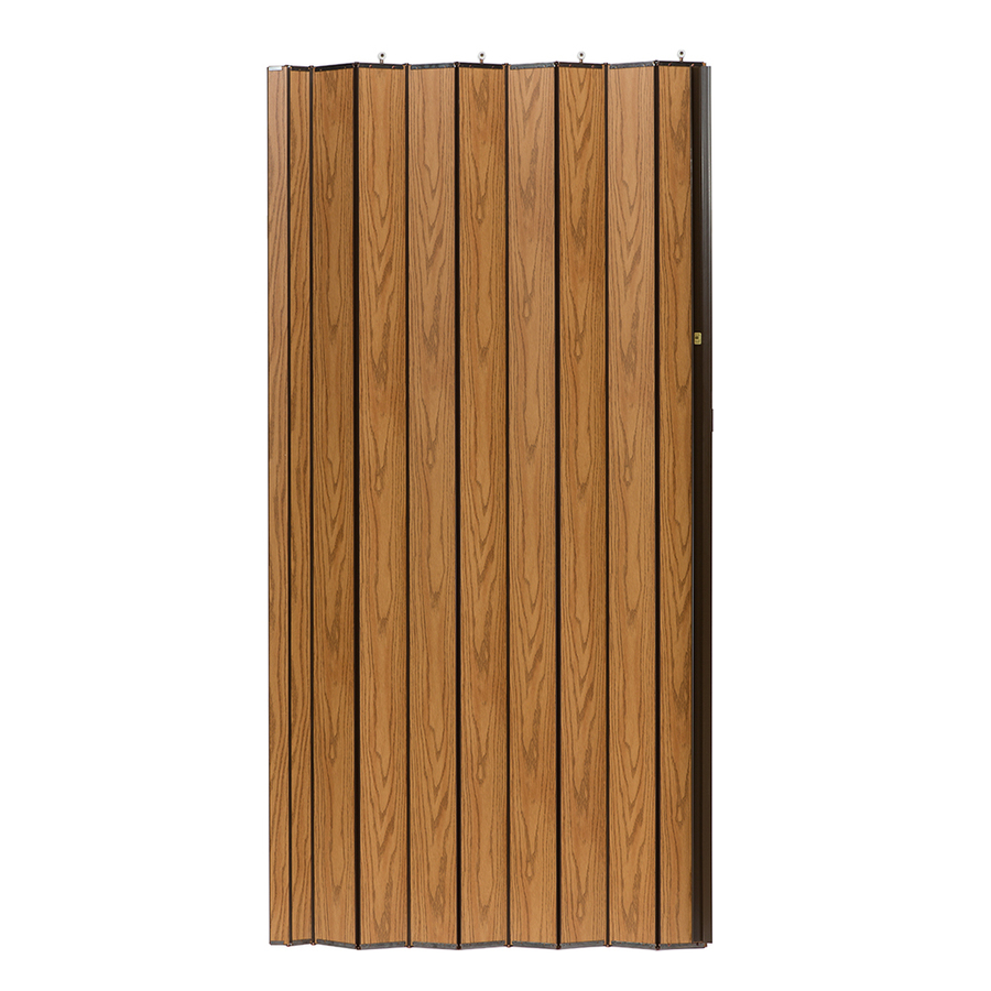 Spectrum Woodshire Oak Solid Core 1 Panel  Accordion Interior Door (Common 48 in x 96 in; Actual 49 in x 95.375 in)