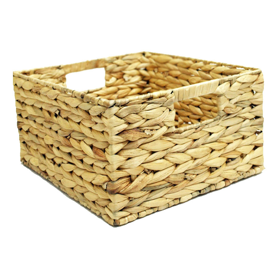 allen + roth 12 in W x 7 in H x 13 in D Water Hyacinth Crate