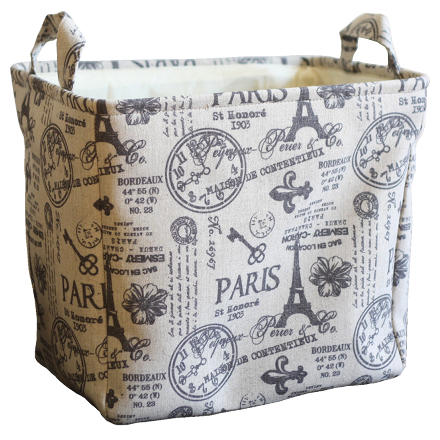 Style Selections 15.75 in W x 14 in H x 12 in D Printed Fabric Basket