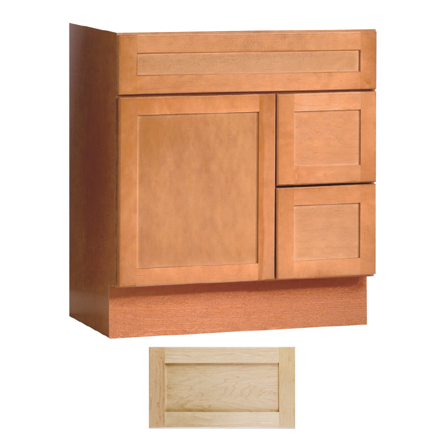 Insignia Crest 30 in x 21 in Natural Maple Transitional Bathroom Vanity