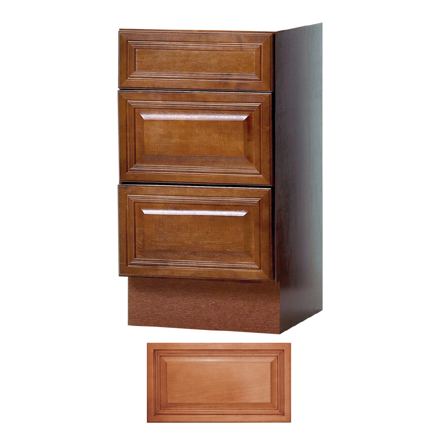 Insignia Ridgefield 33 1/2 in H x 15 in W x 21 in D Cinnamon Drawer Bank