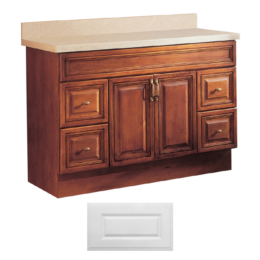 Insignia Ridgefield Satin White Traditional Bathroom Vanity (Common 48 in x 21 in; Actual 48 in x 21 in)