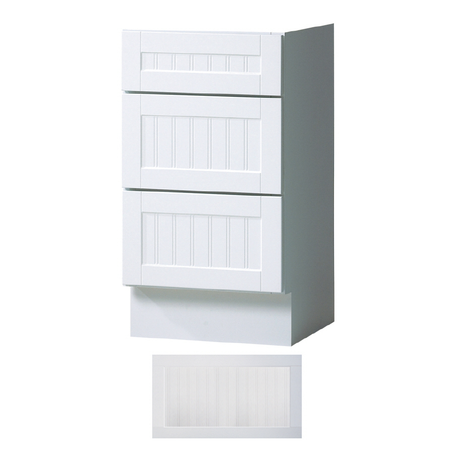 Insignia Providence 33 1/2 in H x 12 in W x 21 in D Satin White Drawer Bank