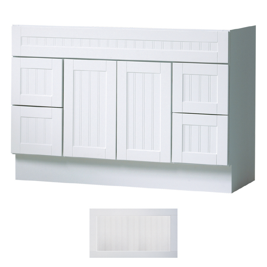 Insignia Providence 48 in x 21 in Satin White Transitional Bathroom Vanity