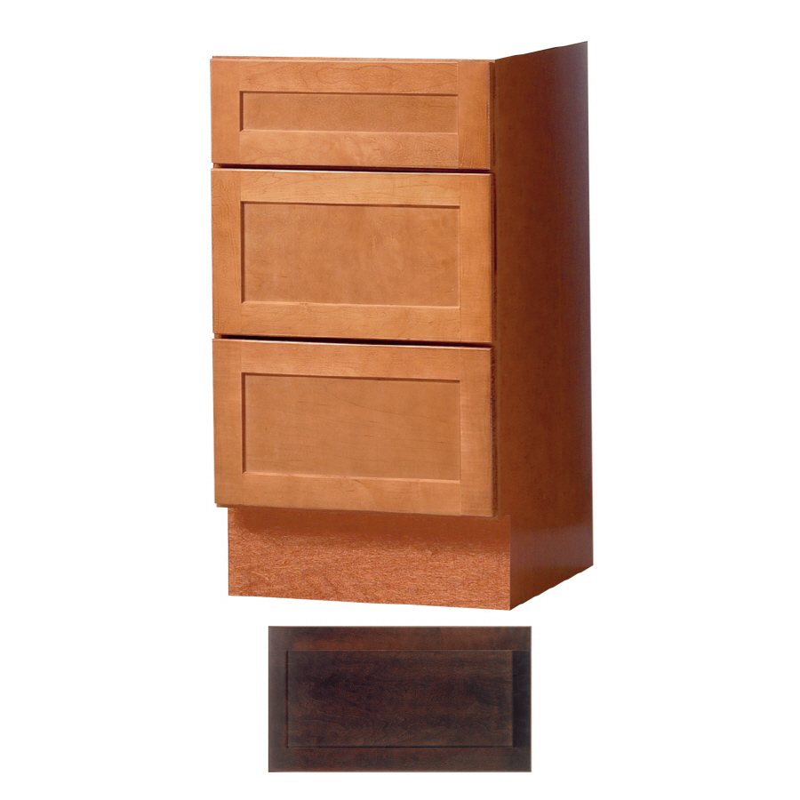 Insignia Crest 33 1/2 in H x 12 in W x 21 in D Java Drawer Bank