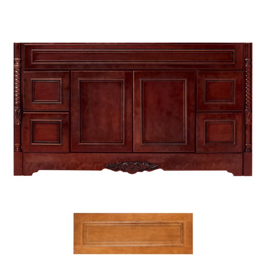 Architectural Bath Versailles 60 in x 21 in Cinnamon Traditional Bathroom Vanity