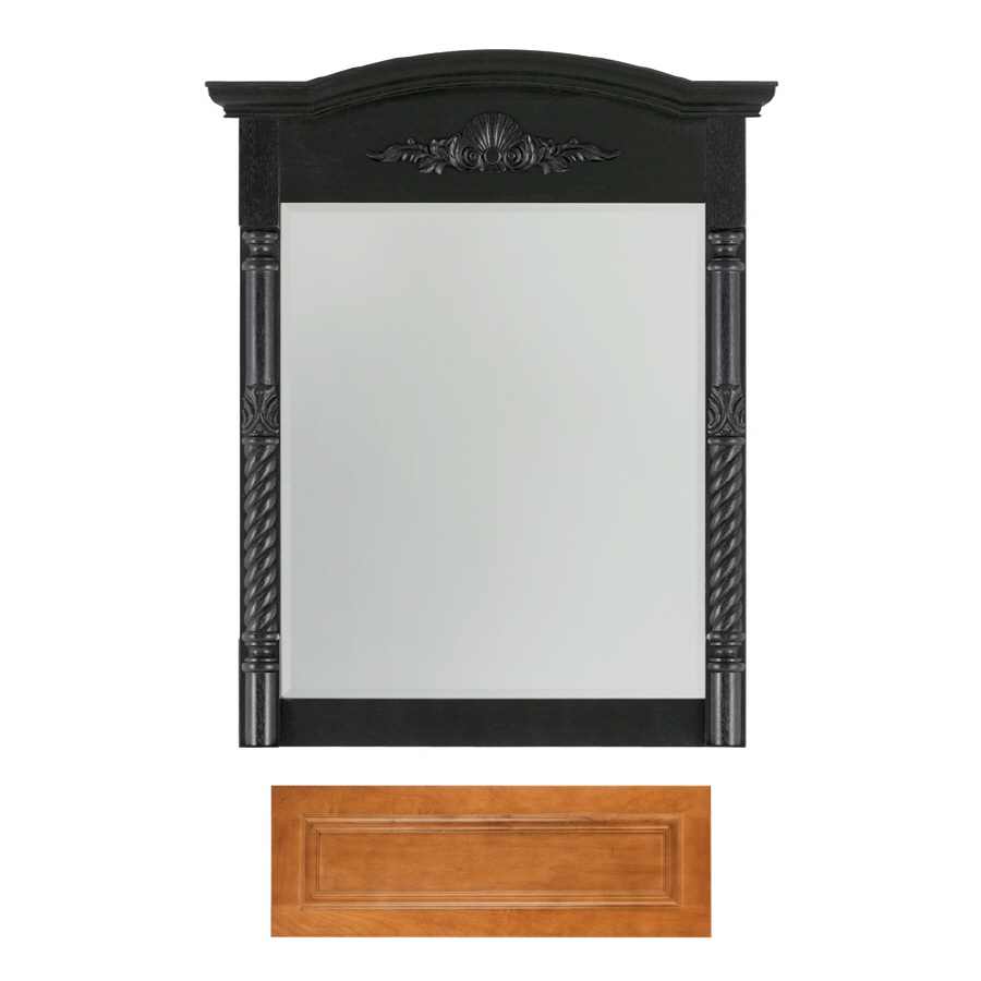 Architectural Bath 37 1/4 in H x 27 in W Versailles Cinnamon Rectangular Bathroom Mirror