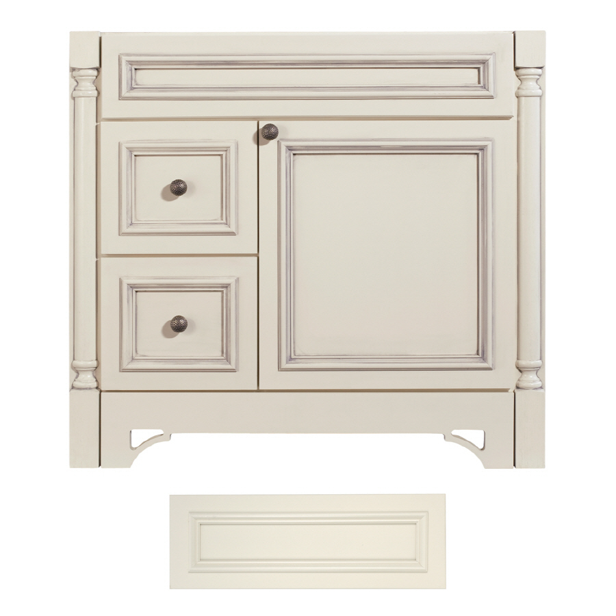 Architectural Bath Savannah 36 in x 21 in Vanilla Traditional Bathroom Vanity