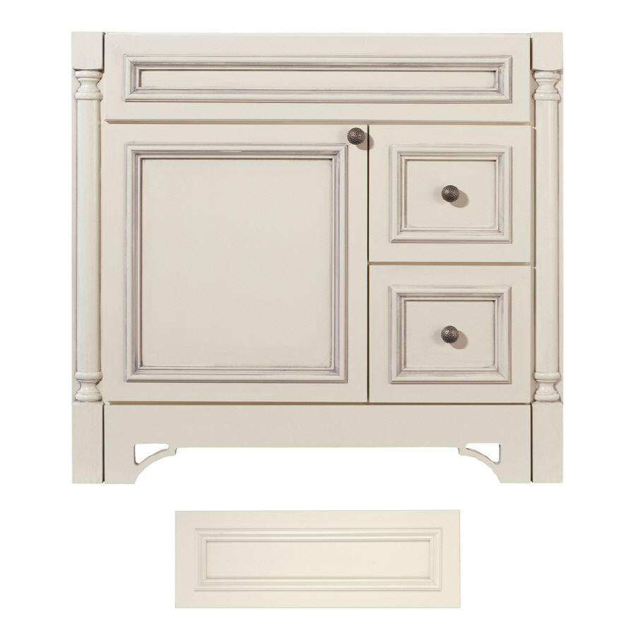 Architectural Bath Savannah 36 in x 21 in Vanilla Traditional Bathroom Vanity